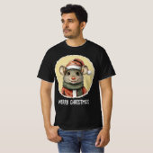 動物おもしろいのクリスマスのお気に入り – マウス1 Tシャツ (正面フル)