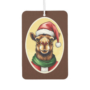 動物おもしろいのクリスマスのお気に入り – Camel 1 カーエアーフレッシュナー