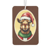 動物おもしろいのクリスマスのお気に入り – Camel 1 カーエアーフレッシュナー (裏面)