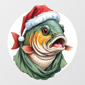 動物おもしろいのクリスマスのお気に入り – Carp 1 ウィンドウサイン (シート)