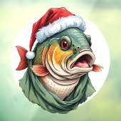 動物おもしろいのクリスマスのお気に入り – Carp 1 ウィンドウサイン (シート3)