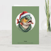 動物おもしろいのクリスマスのお気に入り – Carp 1 カード (裏面)