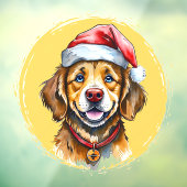 動物おもしろいのクリスマスのお気に入り – Dog 1 ウィンドウサイン (シート3)