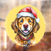 動物おもしろいのクリスマスのお気に入り – Dog 1 ウィンドウサイン (シート2)