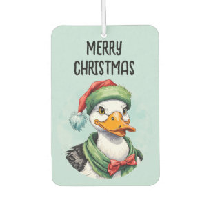 動物おもしろいのクリスマスのお気に入り – Duck 2 カーエアーフレッシュナー