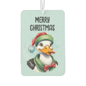 動物おもしろいのクリスマスのお気に入り – Duck 2 カーエアーフレッシュナー (裏面)
