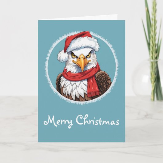 動物おもしろいのクリスマスのお気に入り – Eagle 2 カード (正面)
