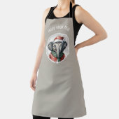 動物おもしろいのクリスマスのお気に入り – Elephant 2 エプロン (インサイチュ)