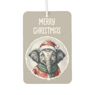動物おもしろいのクリスマスのお気に入り – Elephant 2 カーエアーフレッシュナー
