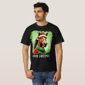 動物おもしろいのクリスマスのお気に入り – Horse 6 Tシャツ (正面フル)