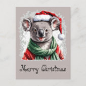 動物おもしろいのクリスマスのお気に入り – Koala 1 ポストカード (正面)