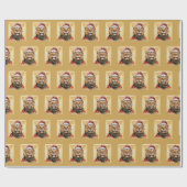 動物おもしろいのクリスマスのお気に入り – Lion 1 ラッピングペーパー (フラット)