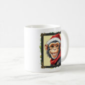 動物おもしろいのクリスマスのお気に入り – Monkey 2 コーヒーマグカップ (正面右)