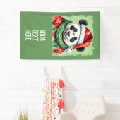 動物おもしろいのクリスマスのお気に入り – Panda 1 横断幕 (インサイチュ)