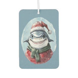 動物おもしろいのクリスマスのお気に入り – Shark 1 カーエアーフレッシュナー