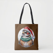 動物おもしろいのクリスマスのお気に入り – Sparrow 1 トートバッグ (正面)