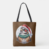 動物おもしろいのクリスマスのお気に入り – Sparrow 1 トートバッグ (裏面)