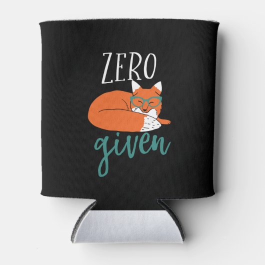 動物おもしろいのパンとユーモアのゼロキツネ与え 缶クーラー (正面)