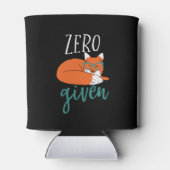 動物おもしろいのパンとユーモアのゼロキツネ与え 缶クーラー (裏面)