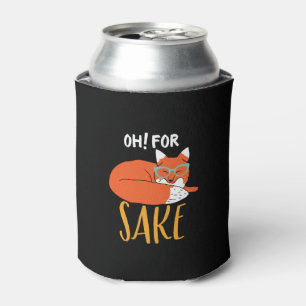 動物おもしろいのパンとユーモアオーとキツネ酒 缶クーラー