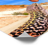 動物おもしろいのフォトモンタージュの愛は境界を知らない ポスター (角)