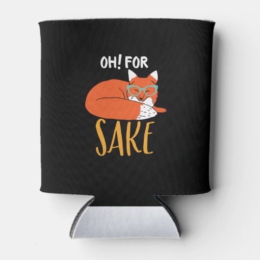 動物おもしろいのフンとキツネ用ユーモアOh 缶クーラー (正面)