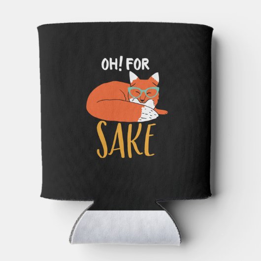 動物おもしろいのフンとキツネ用ユーモアOh 缶クーラー (裏面)