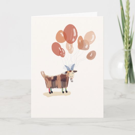 動物おもしろいの可愛いペットのユーモア漫画の間抜けジョーク カード (正面)