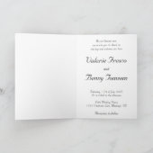 動物おもしろいの結婚数 招待状 (内部)