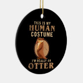 動物おもしろいの衣装動物園の飼育員 セラミックオーナメント (右)