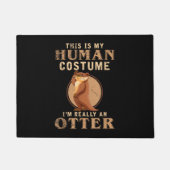 動物おもしろいの衣装動物園の飼育員 ドアマット (正面)