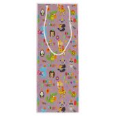 動物おもしろいハッピーバースデー ワインギフトバッグ (裏面)