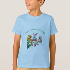 動物おもしろいパーティー誕生日招待状 Tシャツ