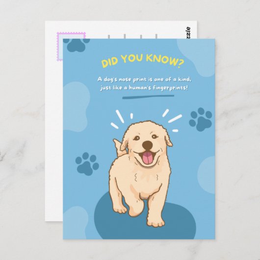 動物おもしろいファクトポストカード ポストカード (正面/裏面)