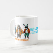 動物おもしろいファッション恋人ギフト コーヒーマグカップ (正面左)