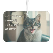 動物おもしろいミーム猫ミームユーモアのある写真 カーエアーフレッシュナー (裏面)