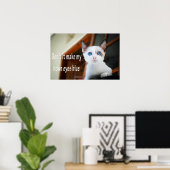 動物おもしろいミーム猫ミームユーモアのある写真 ポスター (ホームオフィス)
