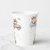 動物おもしろいレース車2回目の誕生日 紙コップ (左)