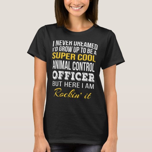動物おもしろい取締官Tシャツのギフト Tシャツ (正面)