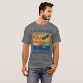 動物おもしろい愛の爬虫類の方が生きがい Tシャツ (正面フル)