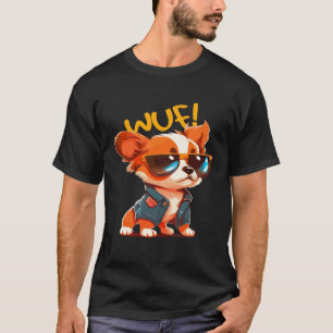 動物おもしろい犬キャットフクロウキツネかわいい Tシャツ