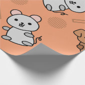動物おもしろい紙 ラッピングペーパー (角)