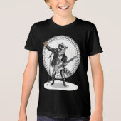 動物おもしろい贈与 | ドッグクールロックスター トライブレンドＴシャツ (正面)