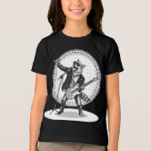 動物おもしろい贈与 | ドッグクールロックスター トライブレンドＴシャツ (正面)