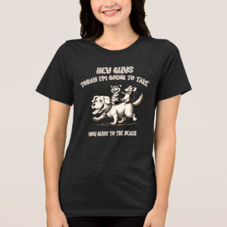 動物おもしろい類 トライブレンドＴシャツ