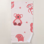 動物おもしろい類 ビーチタオル (正面)