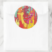 動物おもしろい類 ラウンドシール (バッグ)