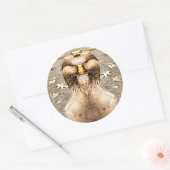 動物おもしろい ラウンドシール (封筒)