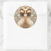 動物おもしろい ラウンドシール (バッグ)