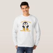 動物お気に入りの用ペンギンかわいいペンギン Tシャツ (正面フル)